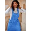 imageCicy Bell Womens Fleece Overalls Warm Winter Loose Fit Fuzzy Jumpsuits Casual Adjustable Strap Bib Travel OutfitsBlue