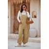 imageCicy Bell Womens Fleece Overalls Warm Winter Loose Fit Fuzzy Jumpsuits Casual Adjustable Strap Bib Travel OutfitsKhaki