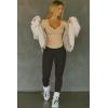 imageCicy Bell Womens Long Sleeve Tops Tight Ribbed Knit Scoop Neck Henley Shirts 2024 Fall Fitted Basic TeeBeige