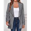 imageCicy Bell Womens Sequin Shiny Blazer Casual Laple Long Sleeve Sparkly Party Jackets BlazerGrey