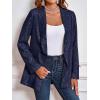 imageCicy Bell Womens Sequin Shiny Blazer Casual Laple Long Sleeve Sparkly Party Jackets BlazerNavy