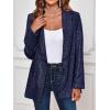 imageCicy Bell Womens Sequin Shiny Blazer Casual Laple Long Sleeve Sparkly Party Jackets BlazerNavy