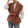 imageCicy Bell Womens Diamond Quilted Puffer Vest Open Front Puffy Sleeveless Jacket Fall Work Casual OuterwearCaramel