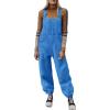 imageCicy Bell Womens Fleece Overalls Warm Winter Loose Fit Fuzzy Jumpsuits Casual Adjustable Strap Bib Travel OutfitsBlue