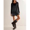 imageCicy Bell Womens Denim Overall Dress Cute Summer Mini Jean Dress Adjustable Strap Loose Fit Short JumperBlack
