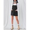imageCicy Bell Womens Denim Overall Dress Cute Summer Mini Jean Dress Adjustable Strap Loose Fit Short JumperBlack
