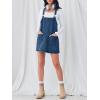 imageCicy Bell Womens Denim Overall Dress Cute Summer Mini Jean Dress Adjustable Strap Loose Fit Short JumperBlue