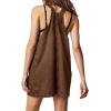 imageCicy Bell Womens Denim Overall Dress Cute Summer Mini Jean Dress Adjustable Strap Loose Fit Short JumperBrown