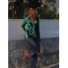 imageCicy Bell Womens Sexy Tie Front Satin Shirts Deep V Neck Silk Club Tops Long Sleeve Y2k Going Out BlouseDark Green