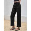 imageCicy Bell Womens Baggy Horseshoe Jeans Boyfriend Wide Leg Vintage Mid Rise Cropped Denim PantsBlack