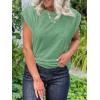 imageCicy Bell Womens Cap Sleeve Tank Tops Boat Neck Loose Fit Tshirts Summer Casual Basic Tee ShirtsArmy Green