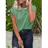imageCicy Bell Womens Cap Sleeve Tank Tops Boat Neck Loose Fit Tshirts Summer Casual Basic Tee ShirtsArmy Green