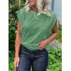 imageCicy Bell Womens Cap Sleeve Tank Tops Boat Neck Loose Fit Tshirts Summer Casual Basic Tee ShirtsArmy Green