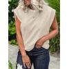 imageCicy Bell Womens Cap Sleeve Tank Tops Boat Neck Loose Fit Tshirts Summer Casual Basic Tee ShirtsBeige