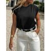 imageCicy Bell Womens Cap Sleeve Tank Tops Boat Neck Loose Fit Tshirts Summer Casual Basic Tee ShirtsBlack