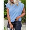imageCicy Bell Womens Cap Sleeve Tank Tops Boat Neck Loose Fit Tshirts Summer Casual Basic Tee ShirtsBlue