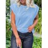 imageCicy Bell Womens Cap Sleeve Tank Tops Boat Neck Loose Fit Tshirts Summer Casual Basic Tee ShirtsBlue