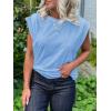 imageCicy Bell Womens Cap Sleeve Tank Tops Boat Neck Loose Fit Tshirts Summer Casual Basic Tee ShirtsBlue