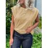imageCicy Bell Womens Cap Sleeve Tank Tops Boat Neck Loose Fit Tshirts Summer Casual Basic Tee ShirtsKhaki