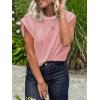 imageCicy Bell Womens Cap Sleeve Tank Tops Boat Neck Loose Fit Tshirts Summer Casual Basic Tee ShirtsPink