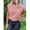 imageCicy Bell Womens Cap Sleeve Tank Tops Boat Neck Loose Fit Tshirts Summer Casual Basic Tee ShirtsPink