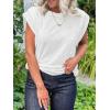 imageCicy Bell Womens Cap Sleeve Tank Tops Boat Neck Loose Fit Tshirts Summer Casual Basic Tee ShirtsWhite