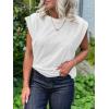 imageCicy Bell Womens Cap Sleeve Tank Tops Boat Neck Loose Fit Tshirts Summer Casual Basic Tee ShirtsWhite