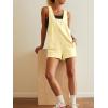 imageCicy Bell Womens Summer Casual Romper Sleeveless Athletic Trendy Short Jumpsuit Workout Loose Fit OutfitsBeige