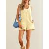 imageCicy Bell Womens Summer Casual Romper Sleeveless Athletic Trendy Short Jumpsuit Workout Loose Fit OutfitsBeige