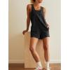 imageCicy Bell Womens Summer Casual Romper Sleeveless Athletic Trendy Short Jumpsuit Workout Loose Fit OutfitsBlack