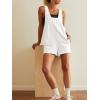 imageCicy Bell Womens Summer Casual Romper Sleeveless Athletic Trendy Short Jumpsuit Workout Loose Fit OutfitsWhite