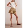 imageCicy Bell Womens Summer Flowy Jean Shorts Button Up High Waisted Wide Leg Denim Skort with PocketsBeige