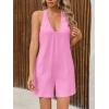 imageCicy Bell Womens Summer Sleeveless Romper Deep V Neck Adjustable Strap Jumpsuits Casual Backless Beach Outfits