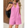 imageCicy Bell Womens Summer Sleeveless Romper Deep V Neck Adjustable Strap Jumpsuits Casual Backless Beach Outfits
