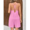 imageCicy Bell Womens Summer Sleeveless Romper Deep V Neck Adjustable Strap Jumpsuits Casual Backless Beach Outfits