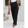 imageCicy Bell Womens Wide Leg Pleated Jeans Boyfriend Baggy Stretchy High Waisted Trendy Denim Pants with PocketsBlack