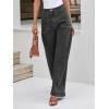imageCicy Bell Womens Wide Leg Pleated Jeans Boyfriend Baggy Stretchy High Waisted Trendy Denim Pants with PocketsGrey