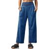 imageCicy Bell Womens Smocked Barrel Jeans Casual Trendy High Waisted Baggy Pull On Denim PantsBlue