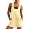 imageCicy Bell Womens Summer Casual Romper Sleeveless Athletic Trendy Short Jumpsuit Workout Loose Fit OutfitsBeige