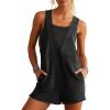 imageCicy Bell Womens Summer Casual Romper Sleeveless Athletic Trendy Short Jumpsuit Workout Loose Fit OutfitsBlack