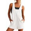 imageCicy Bell Womens Summer Casual Romper Sleeveless Athletic Trendy Short Jumpsuit Workout Loose Fit OutfitsWhite