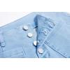 imageCicy Bell Womens High Waisted Cropped Jeans Trendy Stretchy Button Fly Straight Wide Leg Capri Denim PantsLight Blue