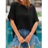 imageCicy Bell Womens Oversized Tshirts Summer Casual Short Sleeve Round Neck Tops Loose Fit Basic Tee ShirtsBlack