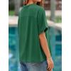 imageCicy Bell Womens Oversized Tshirts Summer Casual Short Sleeve Round Neck Tops Loose Fit Basic Tee ShirtsDark Green