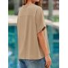 imageCicy Bell Womens Oversized Tshirts Summer Casual Short Sleeve Round Neck Tops Loose Fit Basic Tee ShirtsKhaki