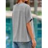imageCicy Bell Womens Oversized Tshirts Summer Casual Short Sleeve Round Neck Tops Loose Fit Basic Tee ShirtsLight Grey