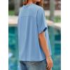 imageCicy Bell Womens Oversized Tshirts Summer Casual Short Sleeve Round Neck Tops Loose Fit Basic Tee ShirtsSky Blue