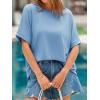 imageCicy Bell Womens Oversized Tshirts Summer Casual Short Sleeve Round Neck Tops Loose Fit Basic Tee ShirtsSky Blue