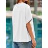 imageCicy Bell Womens Oversized Tshirts Summer Casual Short Sleeve Round Neck Tops Loose Fit Basic Tee ShirtsWhite