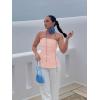 imageCicy Bell Womens Strapless Tube Tops Fitted Ribbed Knit Y2K Going Out T Shirts Summer Side Zipper Backless Bandeau TopsPink